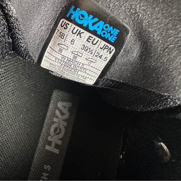 Hoka Women’s Mach 5 Black Running Shoes 7.5 B - Picture 9 of 9